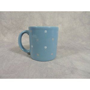 1984 Gear Design Blue Vintage Flower Ceramic Coffee Tea Mug Cup Made In England
